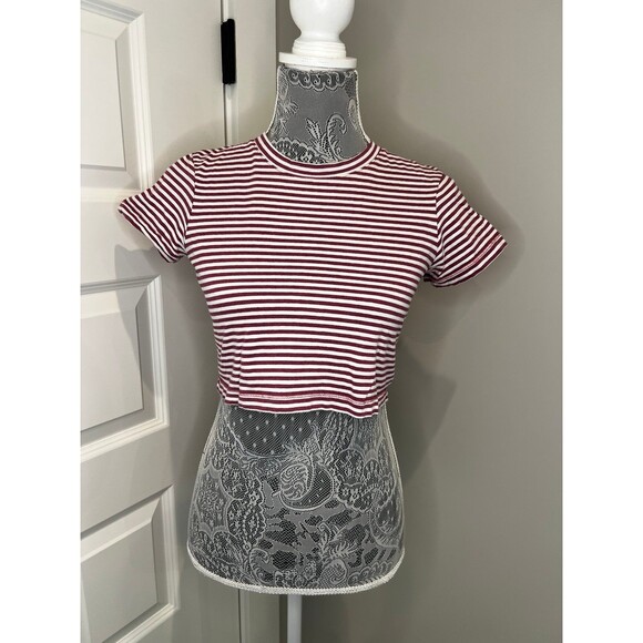 Cotton On The Baby Crop Top Womens XS Stripe - Picture 1 of 6